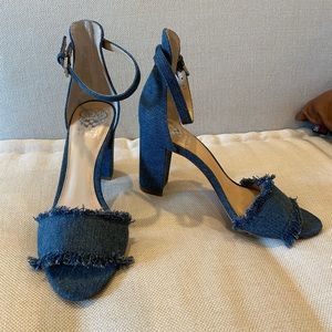 Vince Camuto Denim Heels Size 8